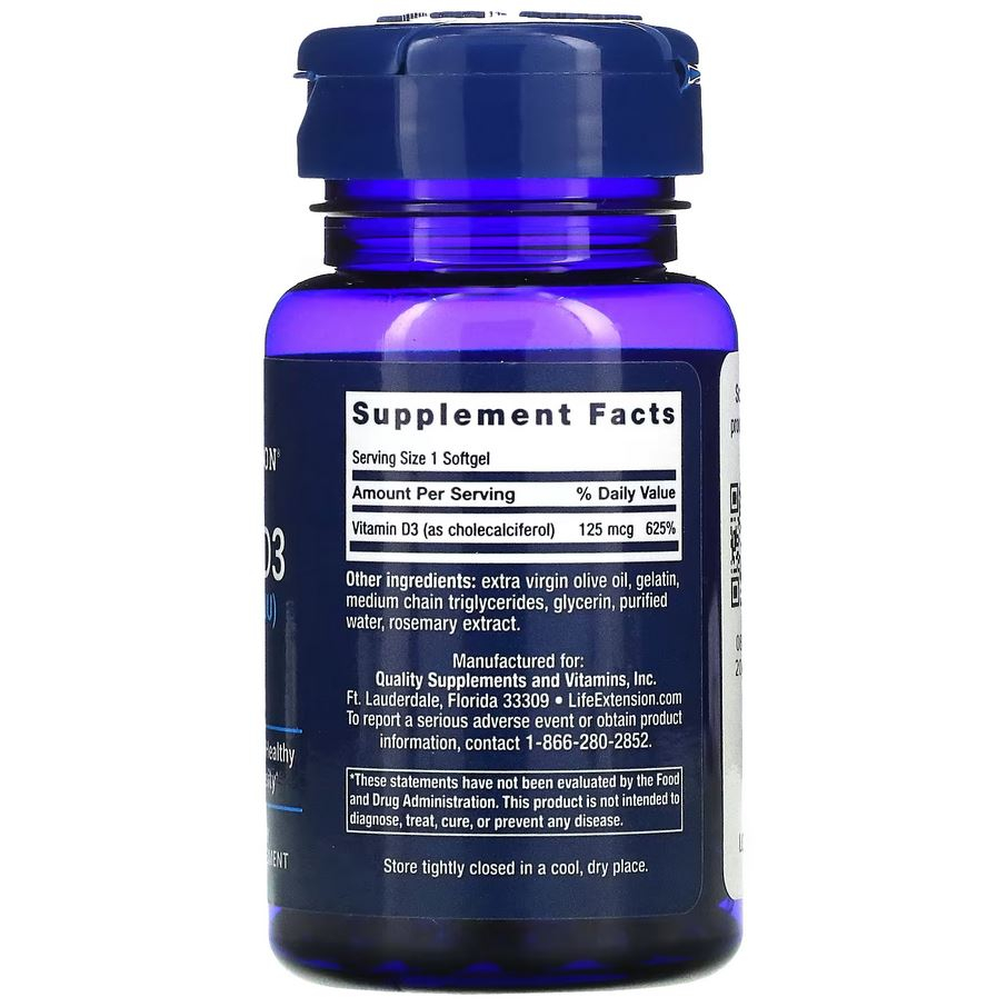 Vitamin D3 5000 IU 60 Softgels Menjaga Tulang Lebih Padat Dan Sehat