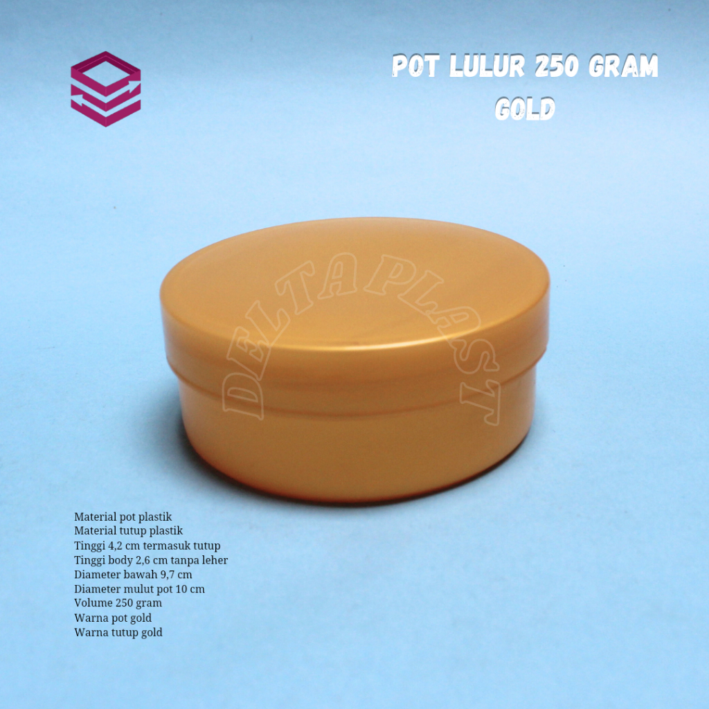 pot lulur 250 GR / wadah lulur 250 ml