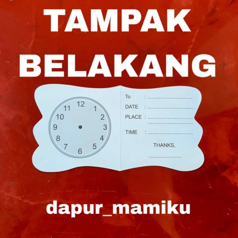 DAPURMAMIKU ( 5 PCS - Undangan Ultah ) Undangan Ulang Tahun Anak Happy Bday Undangan Invitation