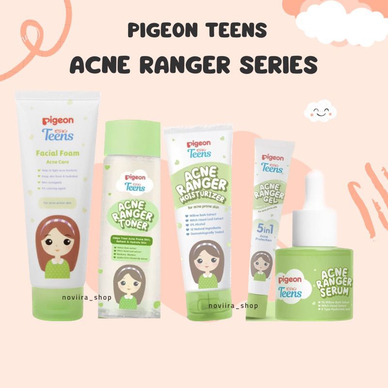 ☘️Bebikita☘️ PIGEON TEENS ACNE RANGER Series/acne gel / toner / facial foam/moisturizer cream