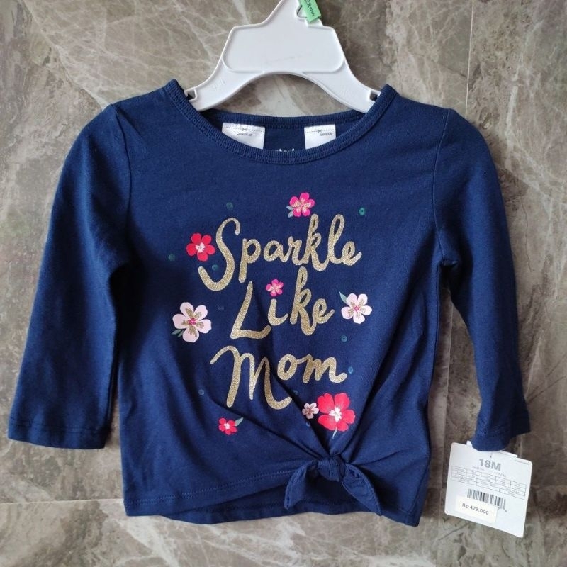 Kaos Anak Carter's Sparkle Navy