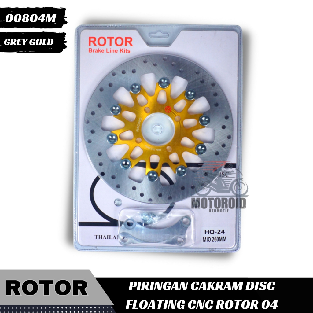 Piringan Rotor Floating Full Cnc New 04 Mio Black