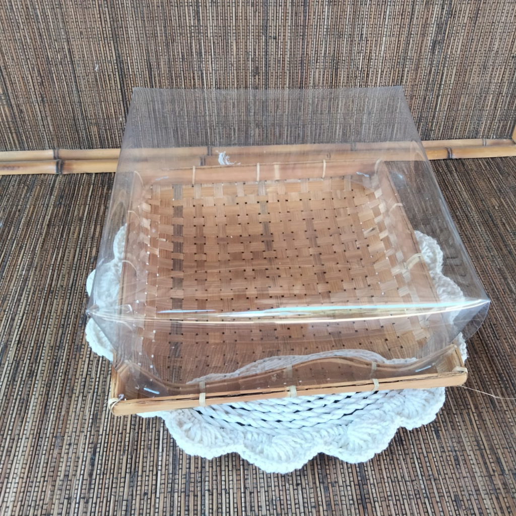 (B042) Piring Mika  25x25cm | wadah hantaran | wadah seserahan | wadah parcel | wadah ingkung | wada