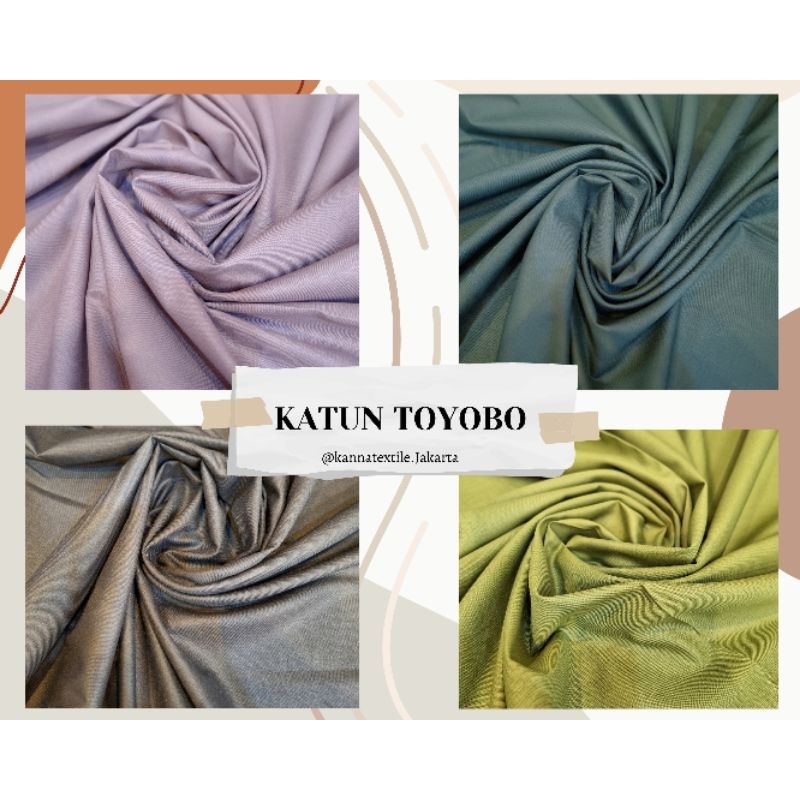 Kain Katun Toyobo Polos / Bahan Katun / Kain Meteran / Katun Polos