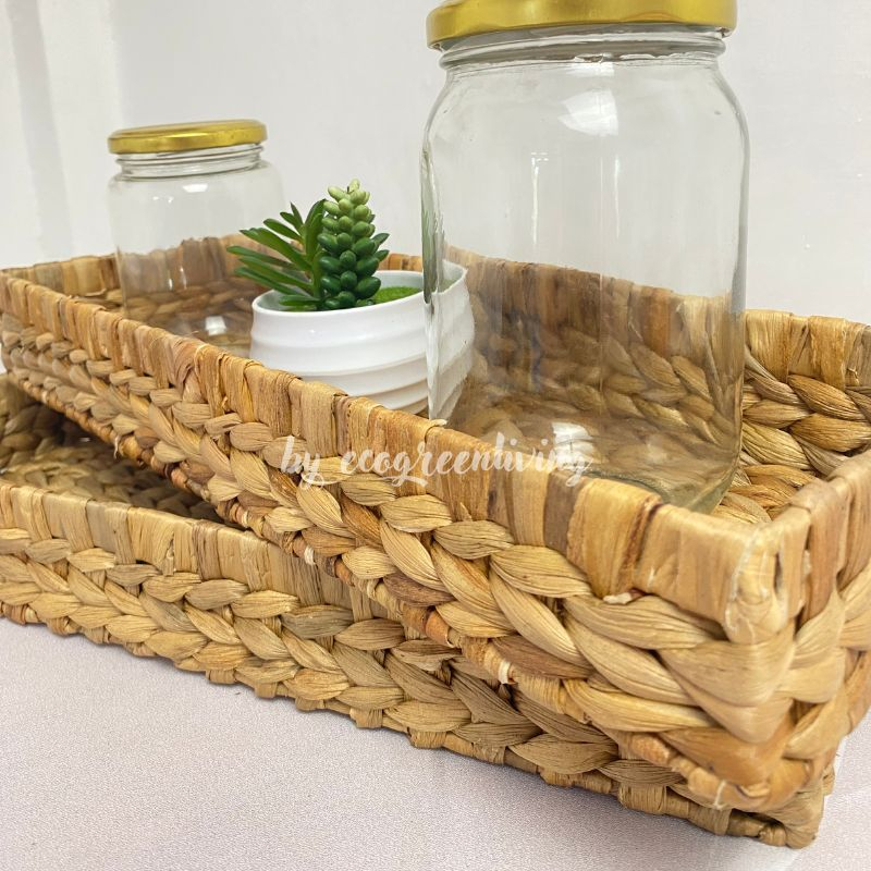 LONG TRAY NAPKIN / BAKI WATERHYACINTH TRAY NAPKIN FOR DESK / TRAY ENCENG GONDOK TATAKAN TOPLES