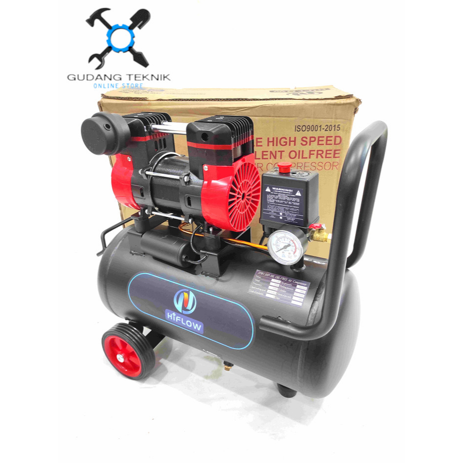 Kompresor Angin OILLESS Kapasitas 30 Liter SYW1.3HP-30L HIFLOW / Air Compressor Udara Tanpa Oli 1,3 HP 30Liter SYW 1.3HP 30L HIFLOW