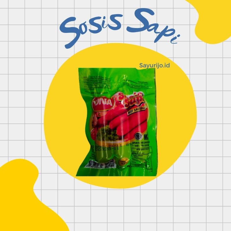 

Bisa Kirim Instan - Sosis Sapi Yona isi 3 pcs