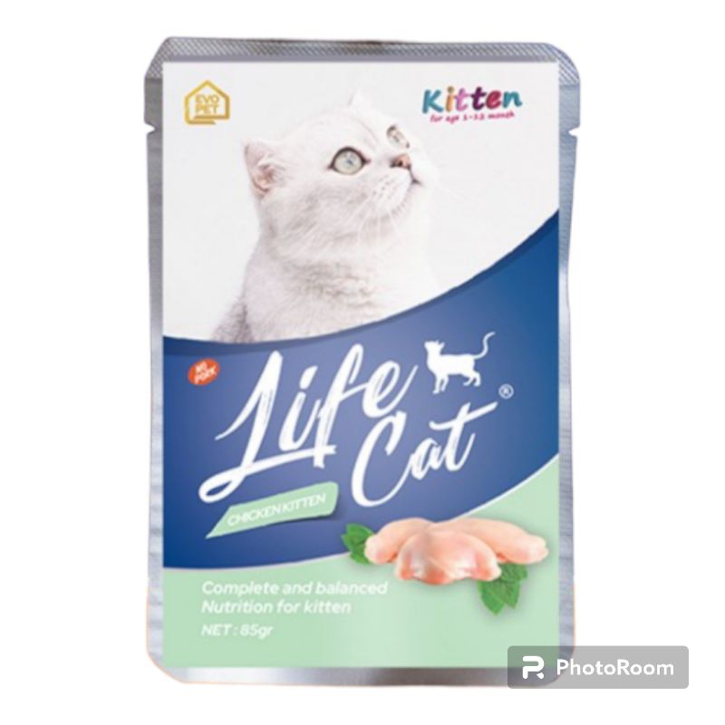Life cat sachet kitten chiken 85 / wet food life cat kitten chiken