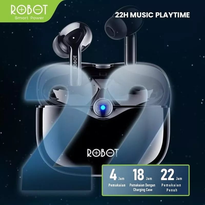 Robot Headset Bluetooth TWS T30 Wireless Earphone Airbuds True Wireless Earbuds