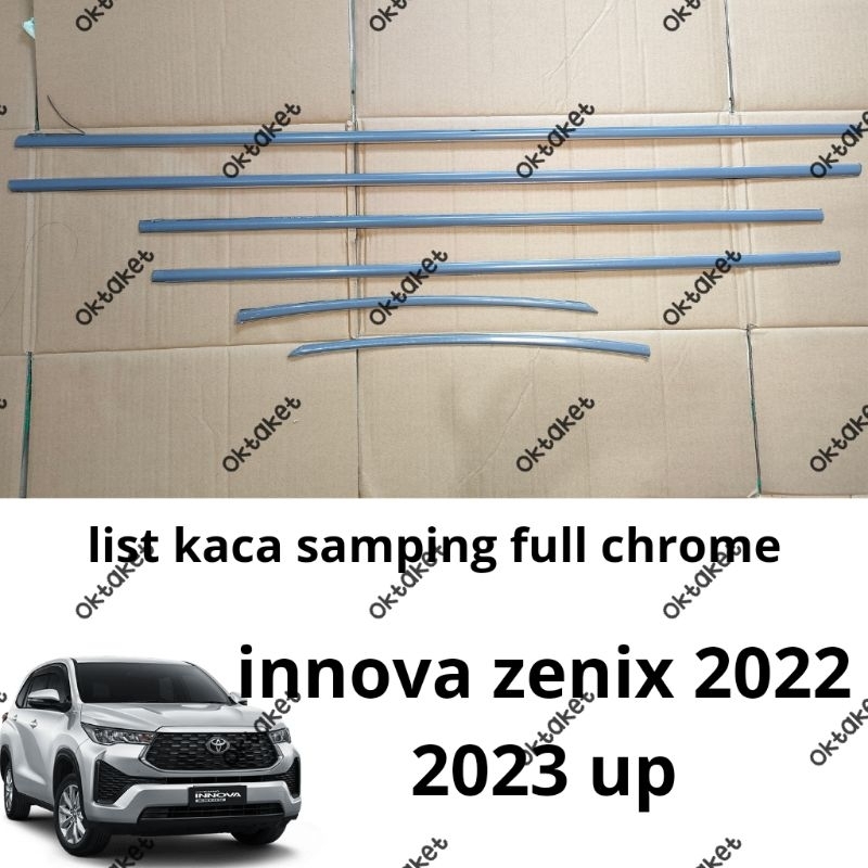 list kaca samping Innova Zenix 2022 2023 2024 Chrome