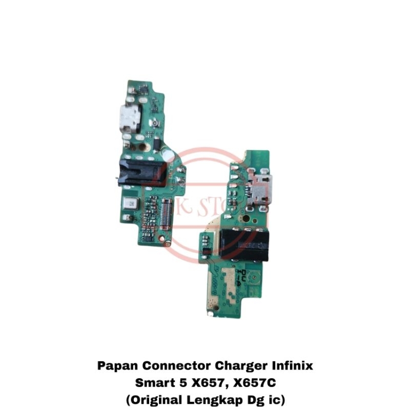 PAPAN KONEKTOR CHARGER INFINIX SMART 5 X657, X657C FLEXIBLE CON CAS ORIGINAL