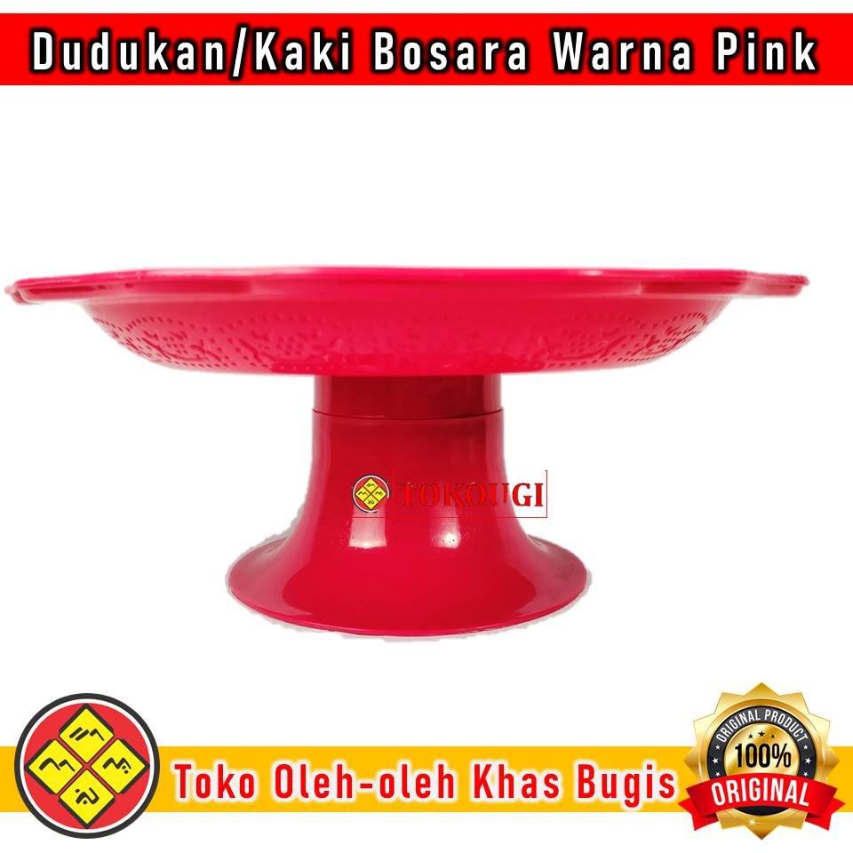 Dudukan atau Stand Bosara Warna Pink Bahan Plastik Ukuran Jumbo