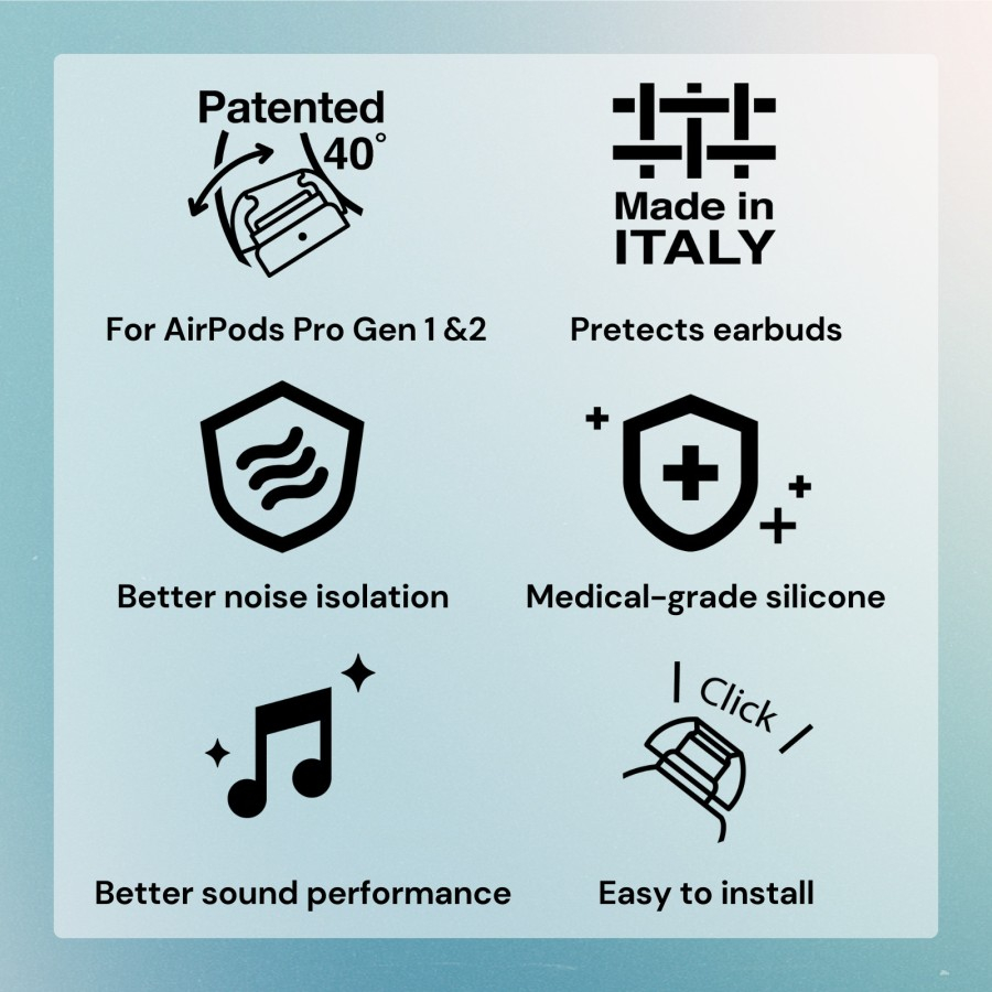 SpinFit SuperFine Eartips Ear Tip Apple AirPods Pro 1 &amp; 2 - New CP1025