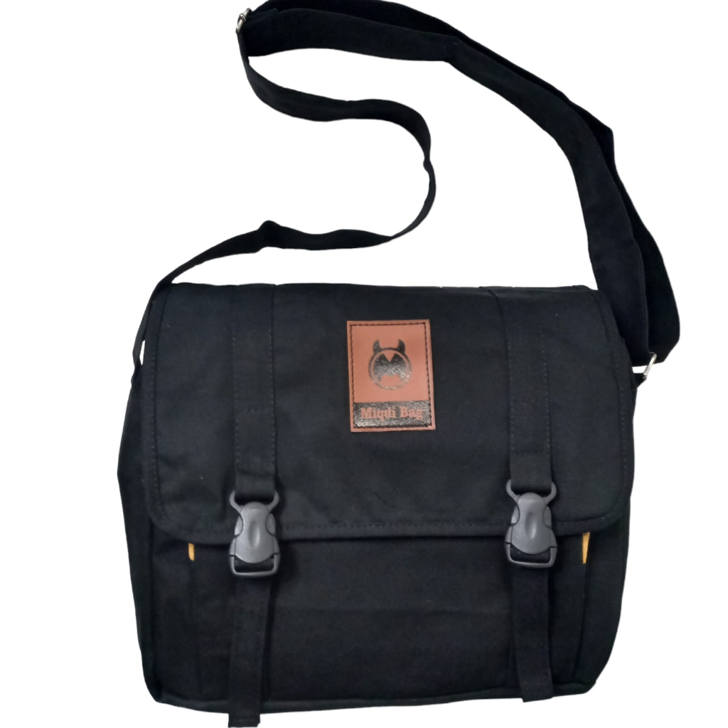 TAS SELEMPANG KANVAS TAS KANVAS SLING BAG TAS MESSENGER TAS KULIAH TAS HANGOUT TAS PRIA SELEMPANG