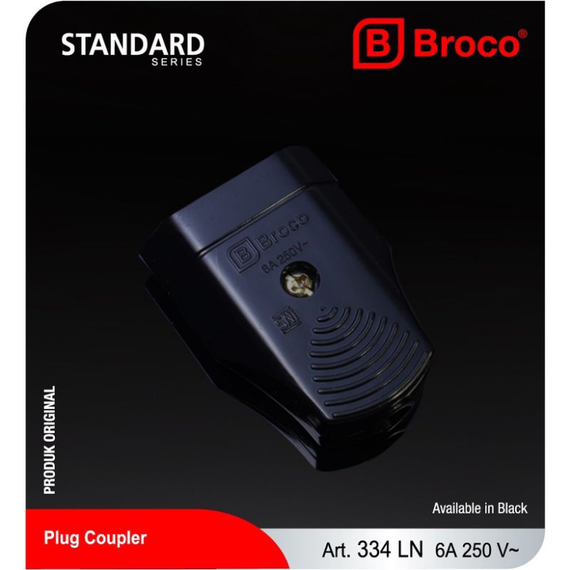 Broco Kontra Gepeng Hitam 334N Plug Coupler