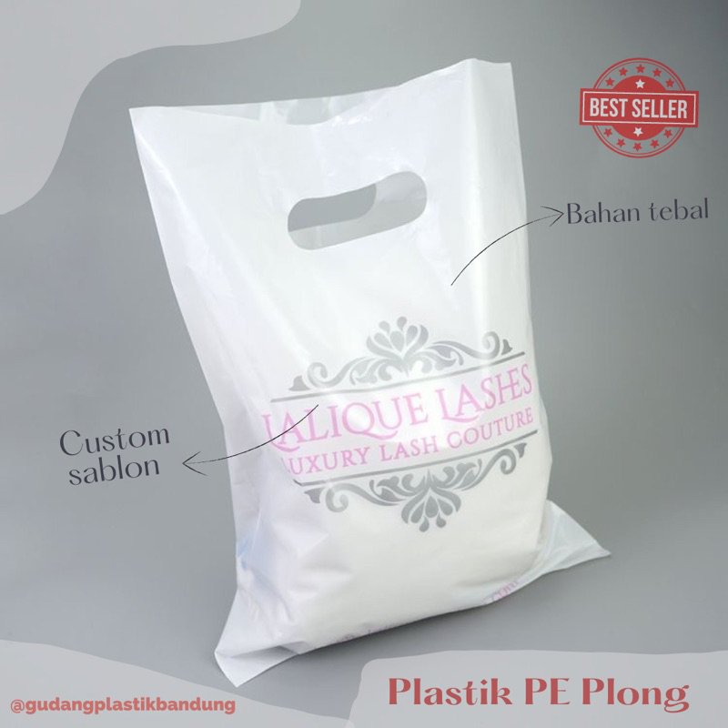 plastik sablon packing olshop plong free desain
