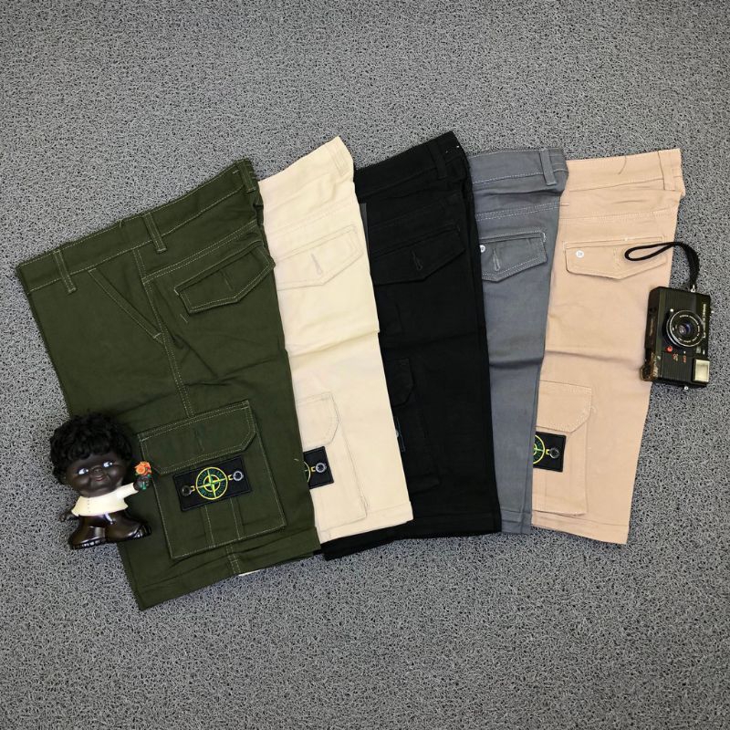 Celana Cargo pendek stone island Unisex full teg
