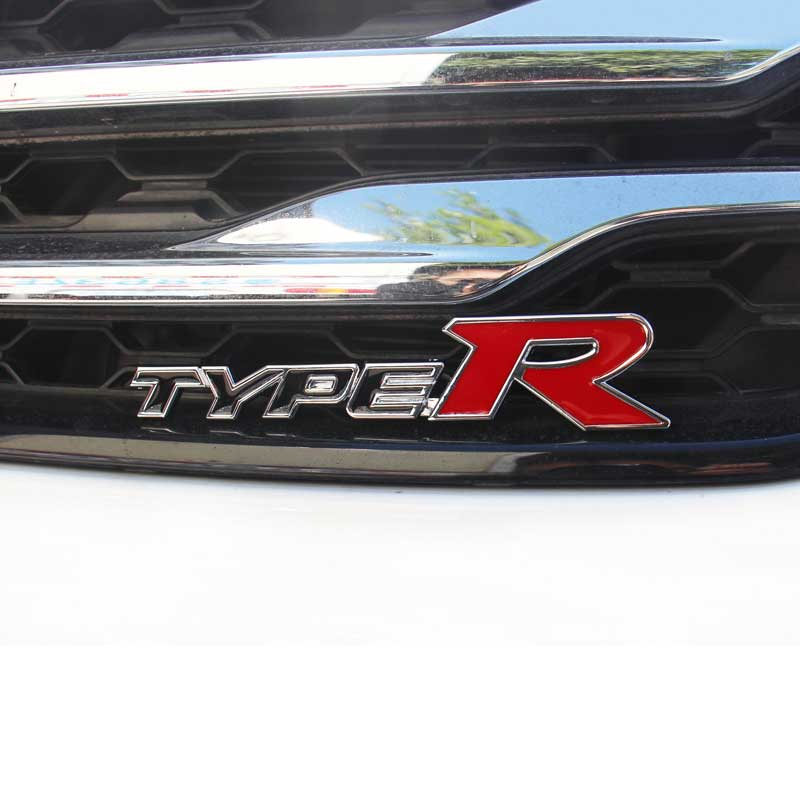 Emblem Type-R TypeR 3D Bahan Metal Untuk Honda Civic Xr-V Hr-V Accord