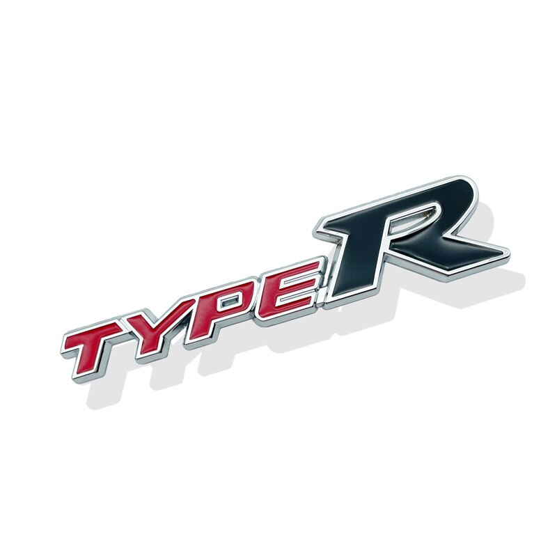 Emblem Type-R TypeR 3D Bahan Metal Untuk Honda Civic Xr-V Hr-V Accord