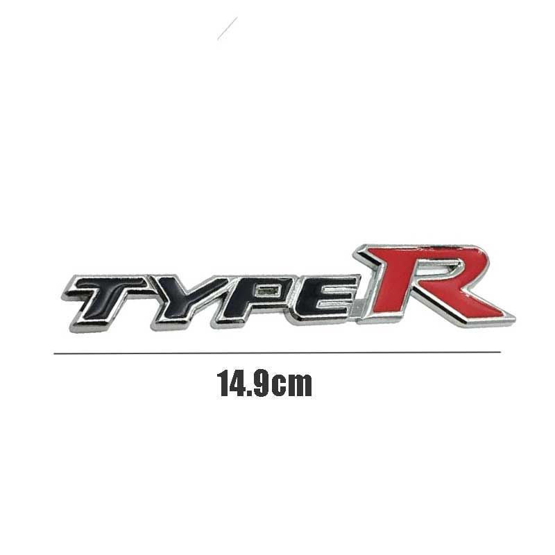 Emblem Type-R TypeR 3D Bahan Metal Untuk Honda Civic Xr-V Hr-V Accord