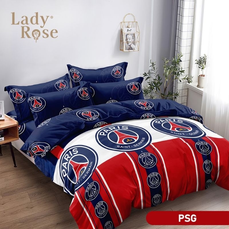 Sprei Lady Rose Queen 160x200 Bantal 2 B2 Bantal 4 B4 no 2 PSG Kitty Apple Parisian Kandia Manda Mau
