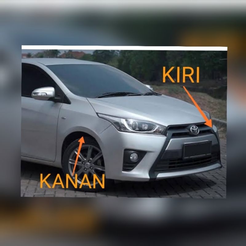 list spakbor atas ban depan yaris 2014 sampai 2017 harga sudah sepasang