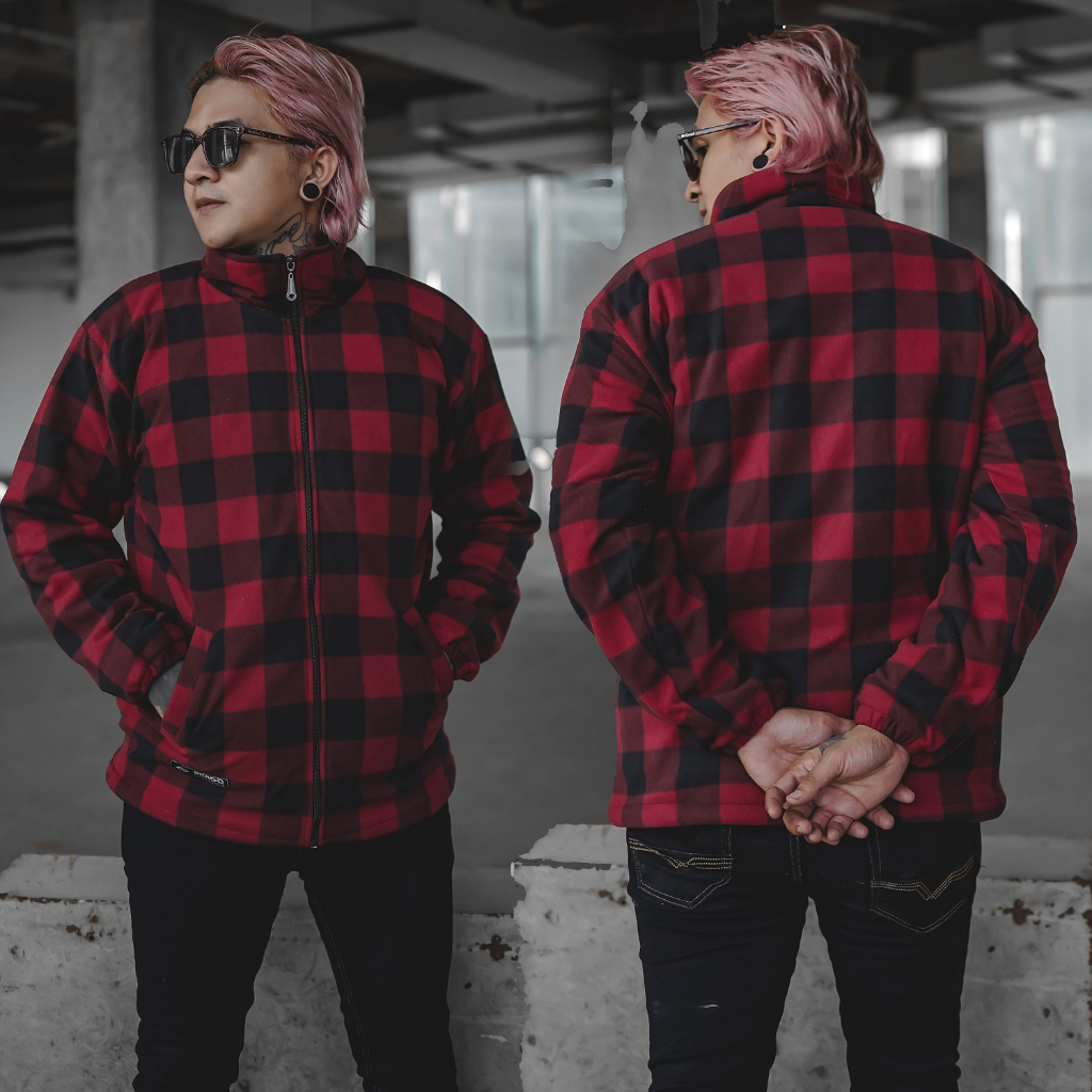INST JAKET PRIA PLAID