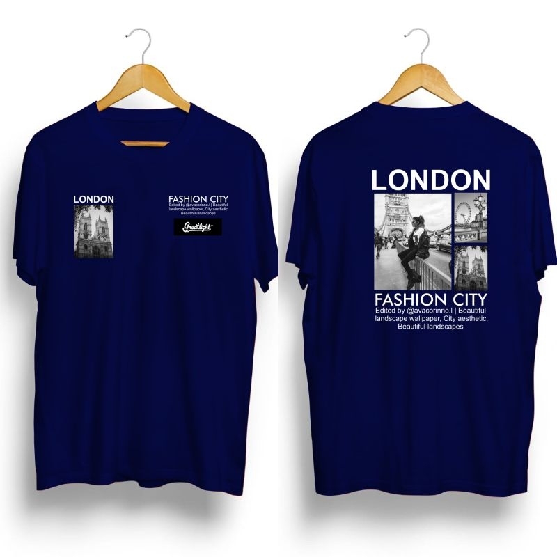 kaos pria/FASHION CITY LONDON/kaos distro 888