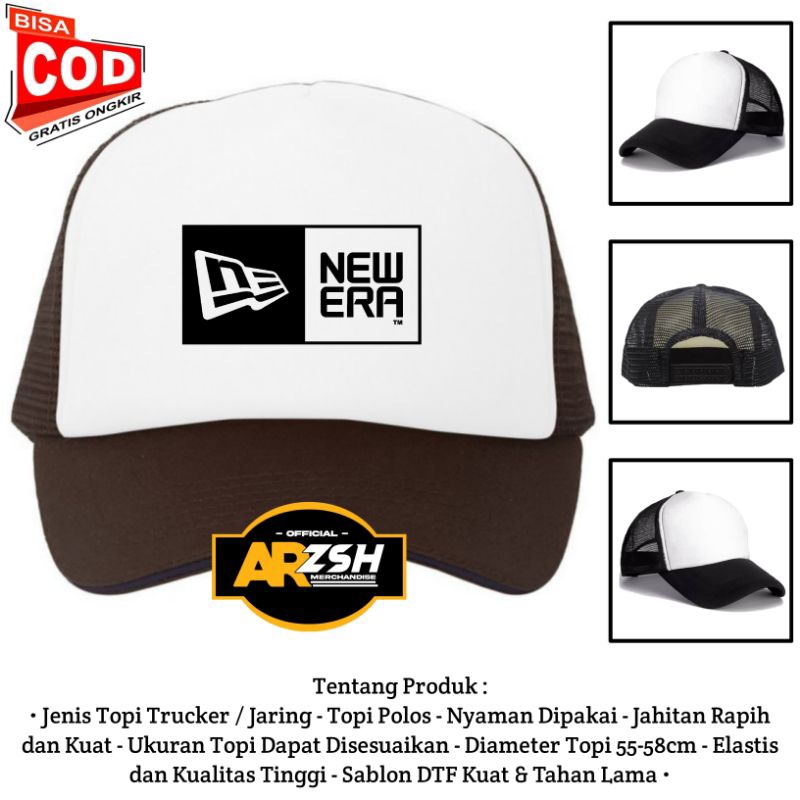 Topi New Era Trucker Jaring