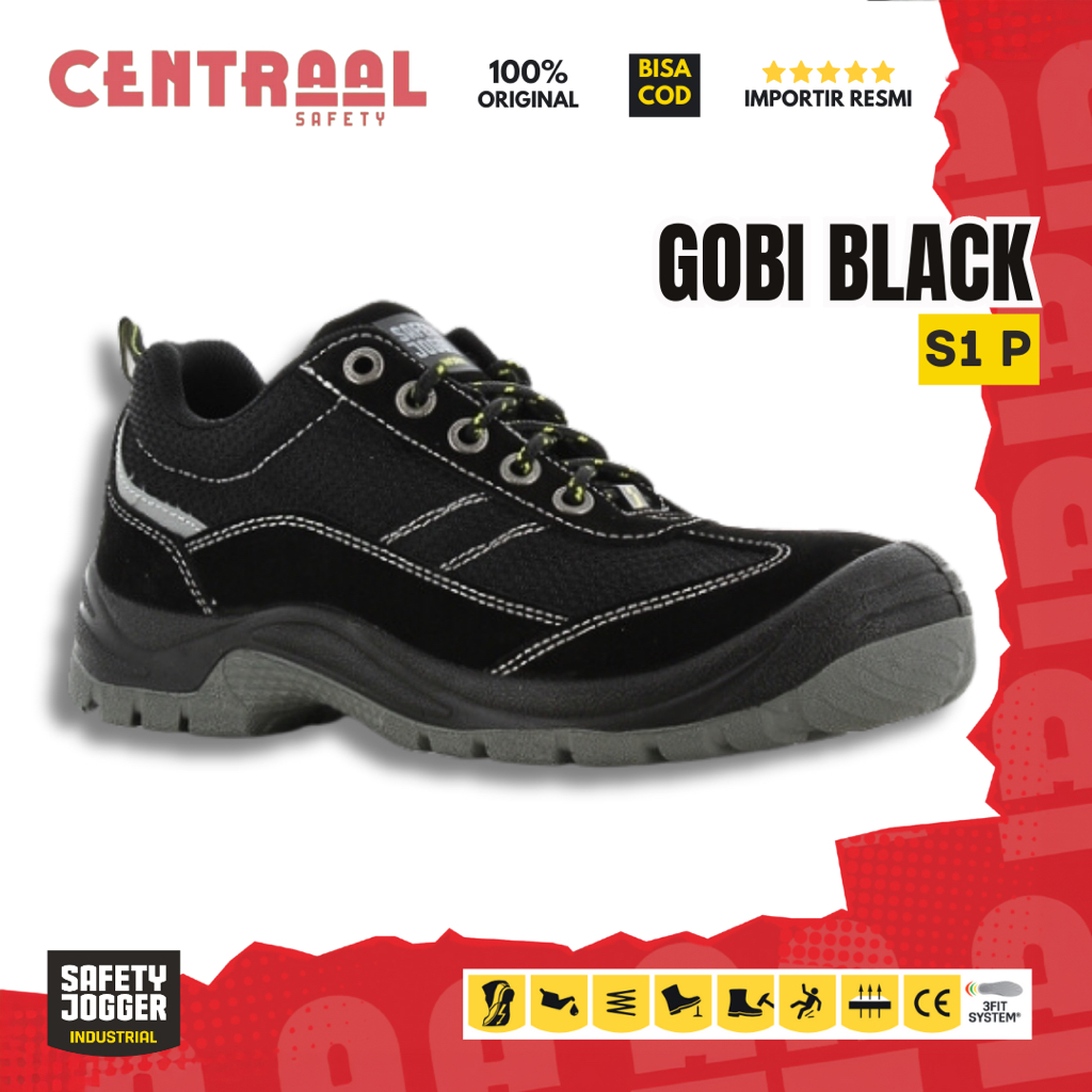 Safety Jogger Gobi Black / Sepatu Safety Jogger