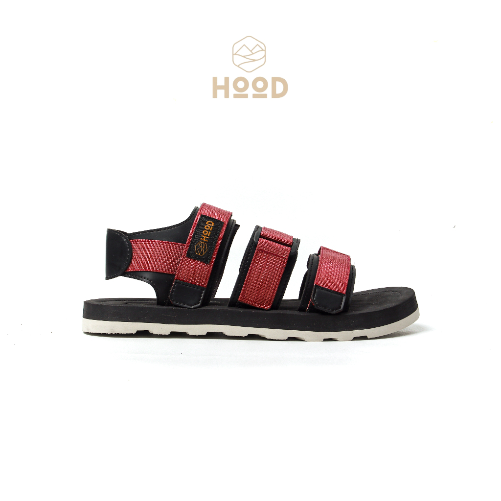 HOOD Footwear Sandal Gunung Dewasa Outdoor Hiking Pria Wanita Maroon