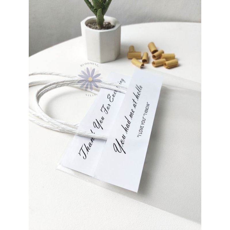 Tas Buket Plastik Transparan Untuk Hadiah