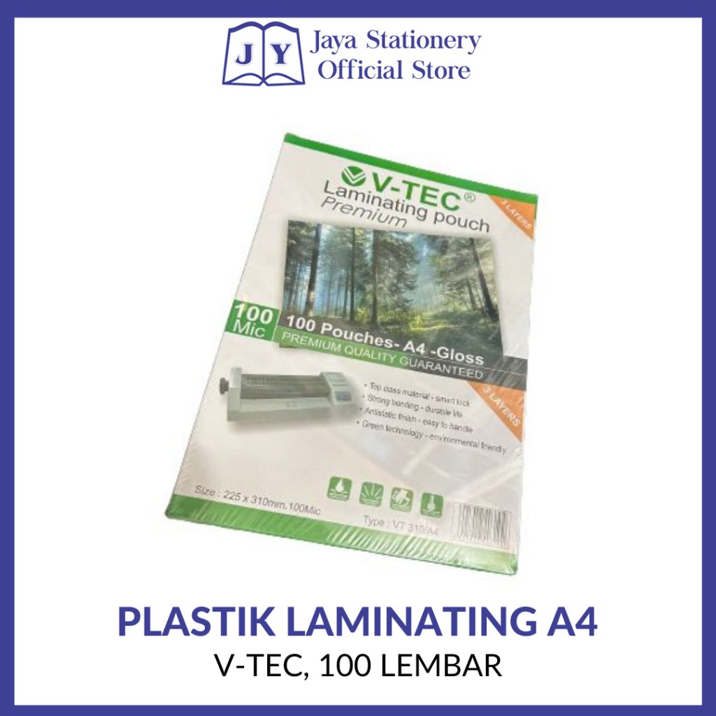 

[BISA COD] Plastik Laminating merk V-Tec dan Coral
