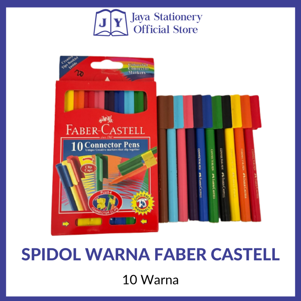 

[BISA COD] Connector Pens / Spidol Warna merk Faber-Castell