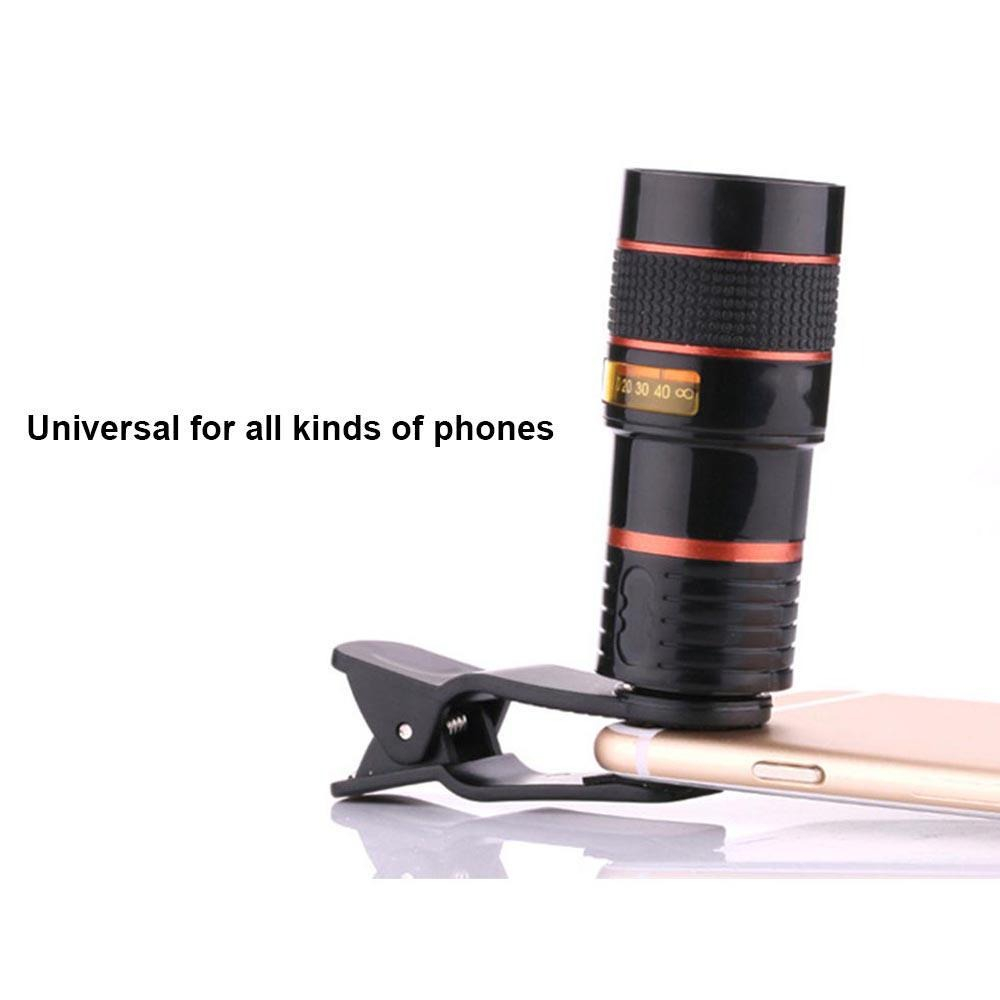 Lensa Smartphone Teleskop External Single Telescopic Lens - DW4638 - Black