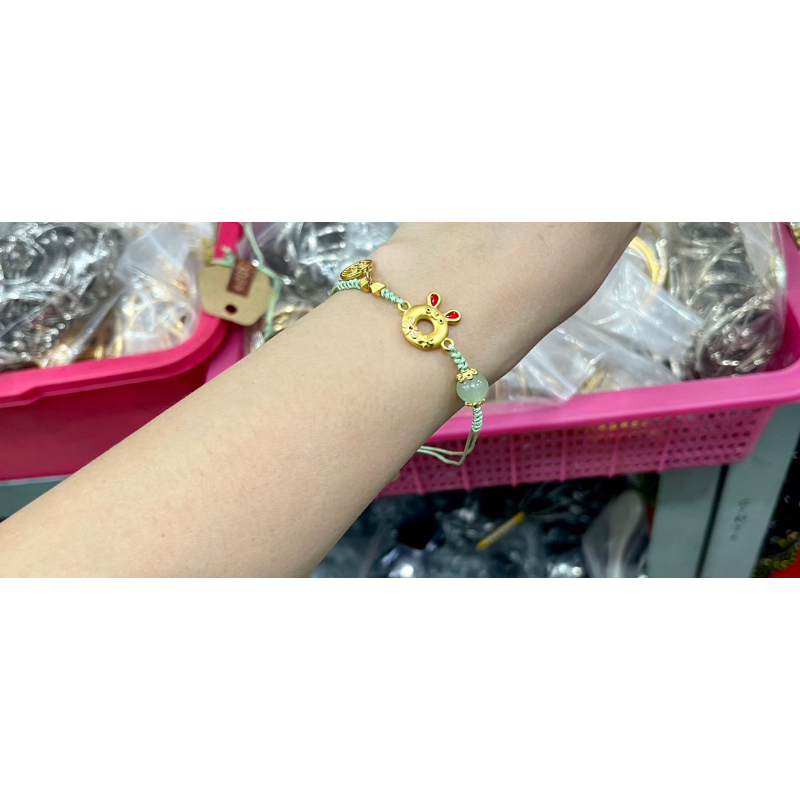 Fifi Fashion Gelang Kristal Tali Keberuntungan/Hoki Bisa Di Atur/Adjust G0021