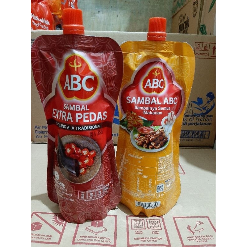 

abc sambal 380gr. sambal extra pedas // sambal asli