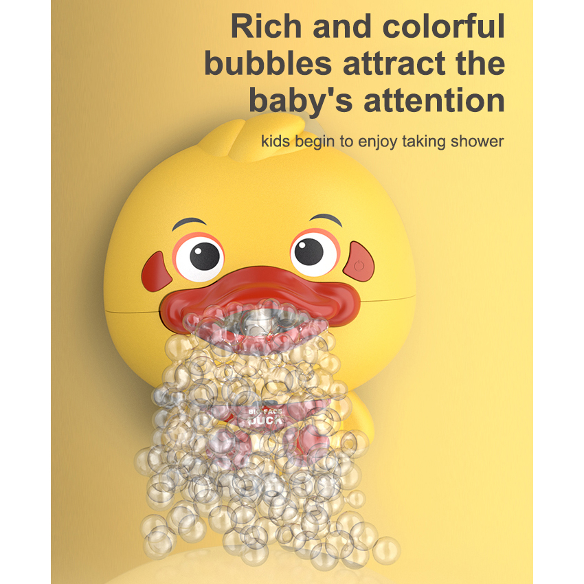 MDS Pembuat Gelembung Sabun Mandi Baby Bath Toys Bubble Machine - 368-10A - Yellow
