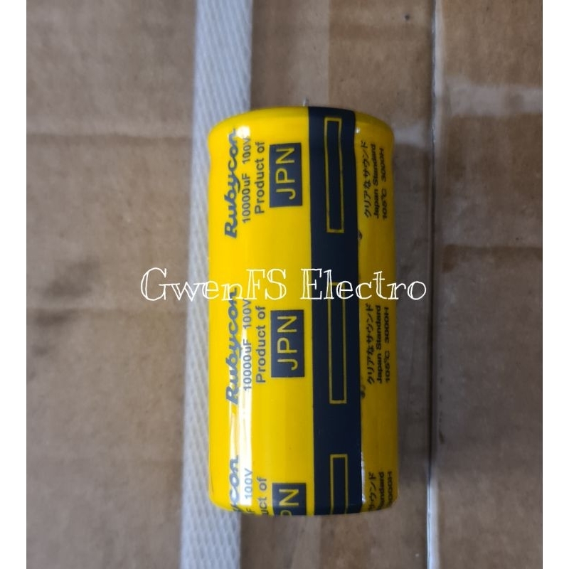 ELCO 10000UF 100V NEW RUBYCON YELLOW PER SET / Satuan JAPAN ORIGINAL