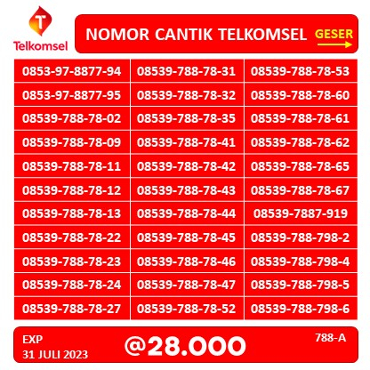 NOMOR CANTIK TELKOMSEL TSEL