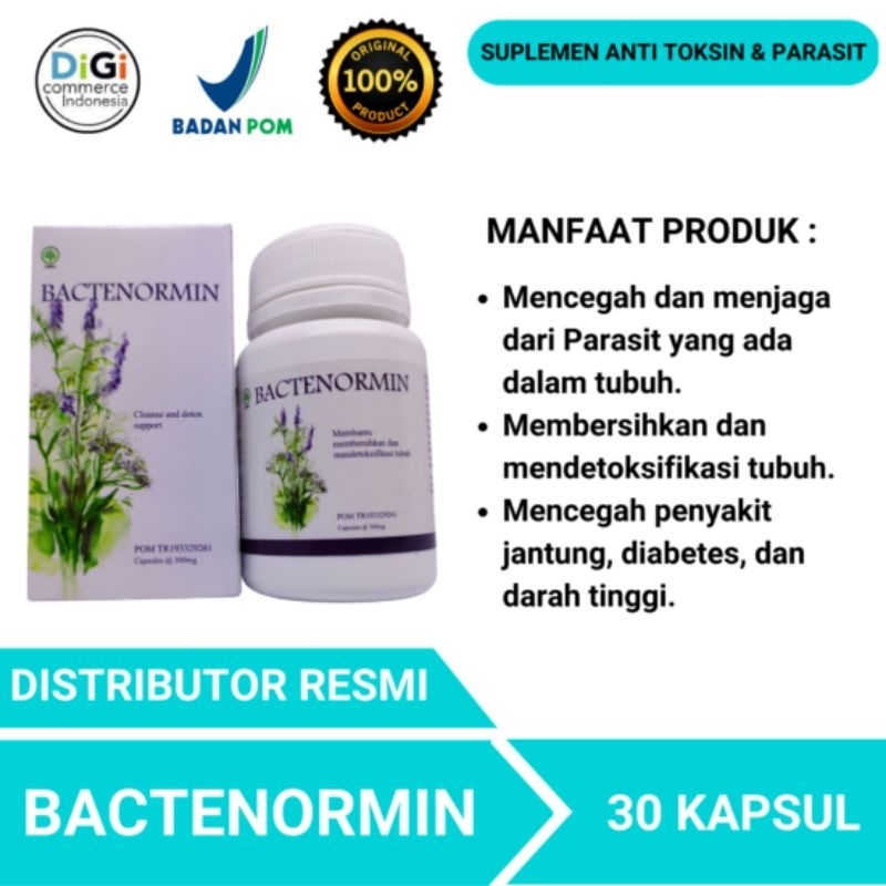 Bactenormin 100% Original Obat Parasit Asli Herbal Resmi Bpom