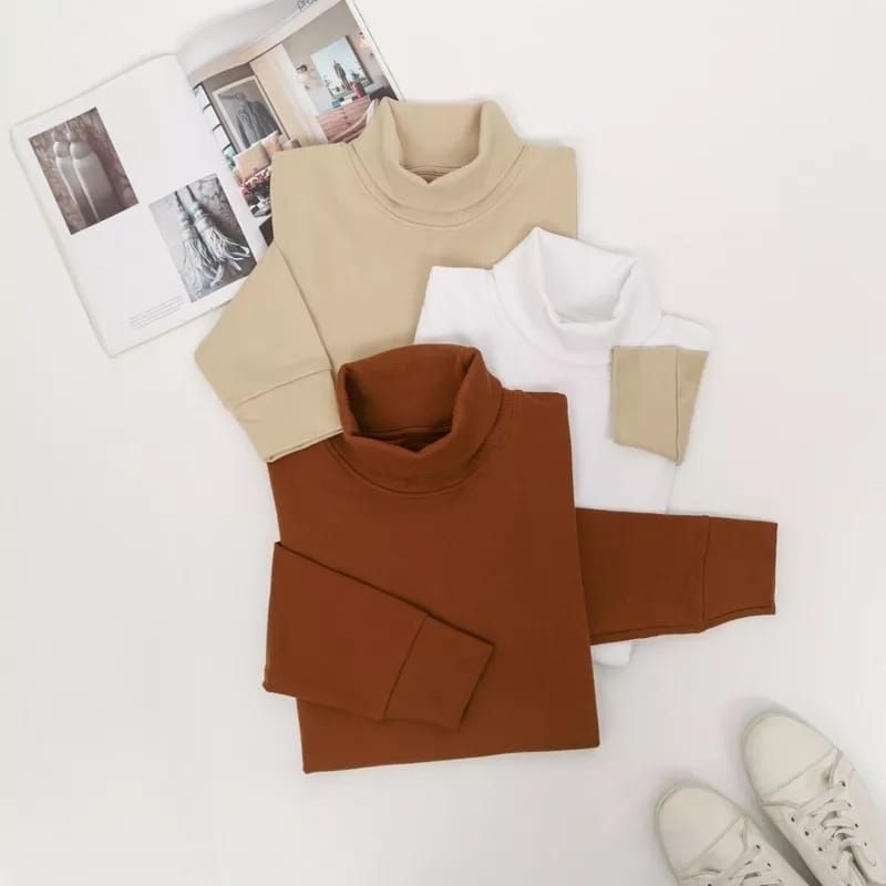 [TERBARU ] TURTLENECK/Krah tinggi Premium Pria dan Wanita Warna Hitam, putih,maroon,tosca,coral,ungu,merah,abu abu, darkgrey/abu tua, krem/cream,peach,pink,navy,Salem,hijau botol,Lilac,biru.bludru,beludru