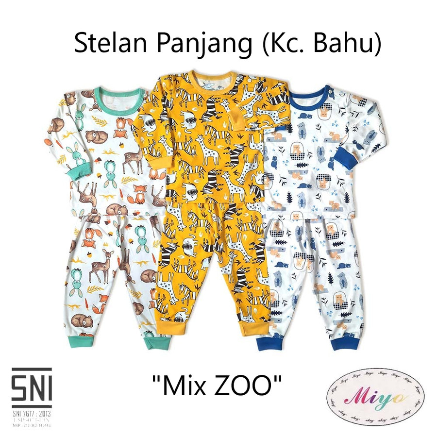 [TOMS] [BUNDLE HEMAT 3stel] MIYO - Oblong Panjang + Celana Panjang PRINT ( S - XXL)