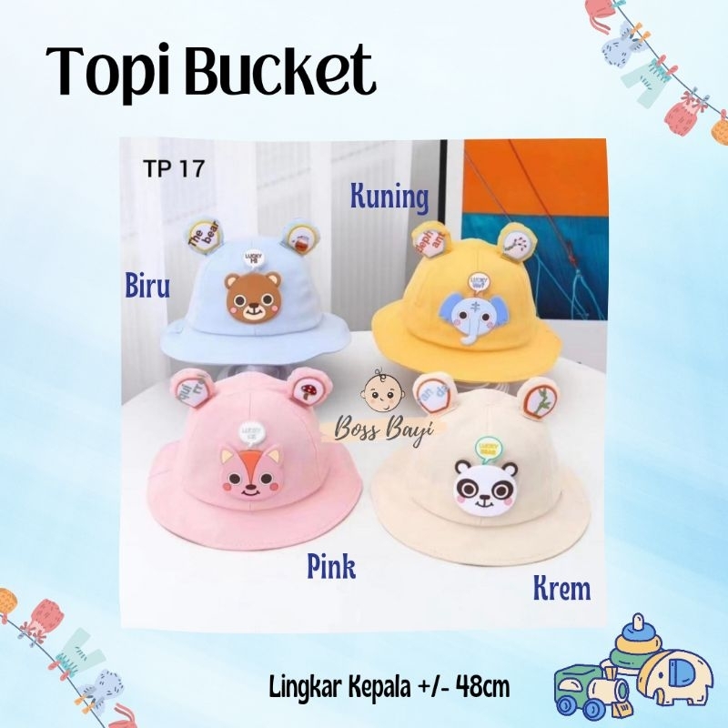 BOSS BAYI - Bucket Hat / Topi Bucket Bayi Anak Motif Animal