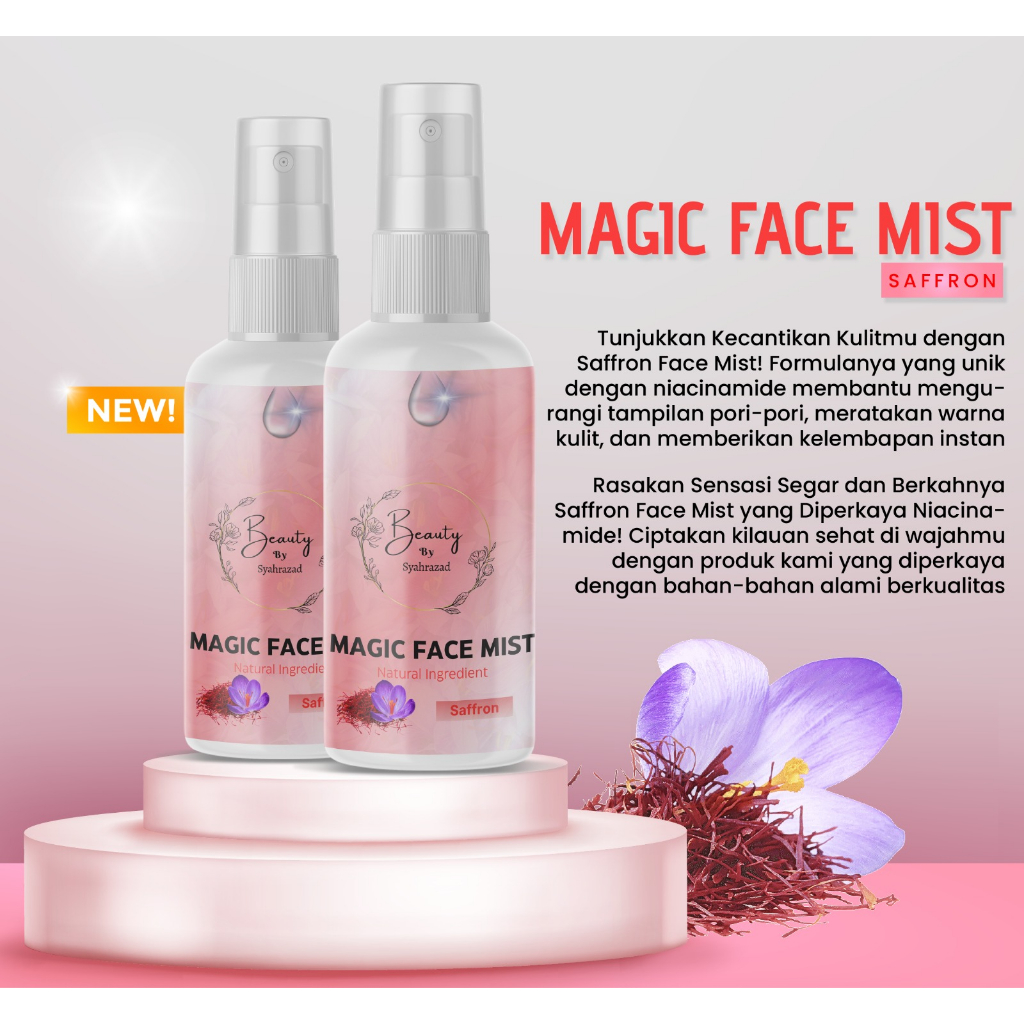 SAFFRON MAGIC FACE MIST Beauty By Syahrazad