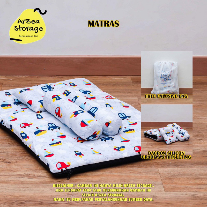 Kasur Bayi Perlengkapan Tidur Baby Baru Lahir Newborn Peralatan Matras Lipat Bantal Guling