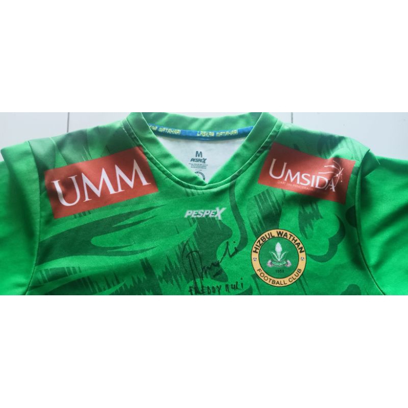 Jersey Hizbul Wathan FC bertanda tangan pelatih Freddy Muli | Pra Musim Liga 2 19/20 Official Resmi