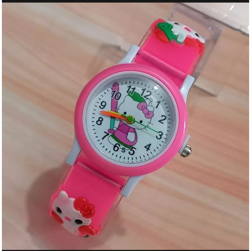 Jam Tangan Anak Perempuan Ring Karakter Helokitty
