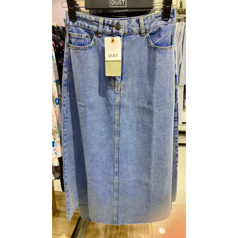 Dust jeans rok jeans rawis/ rok unfinish kekinian