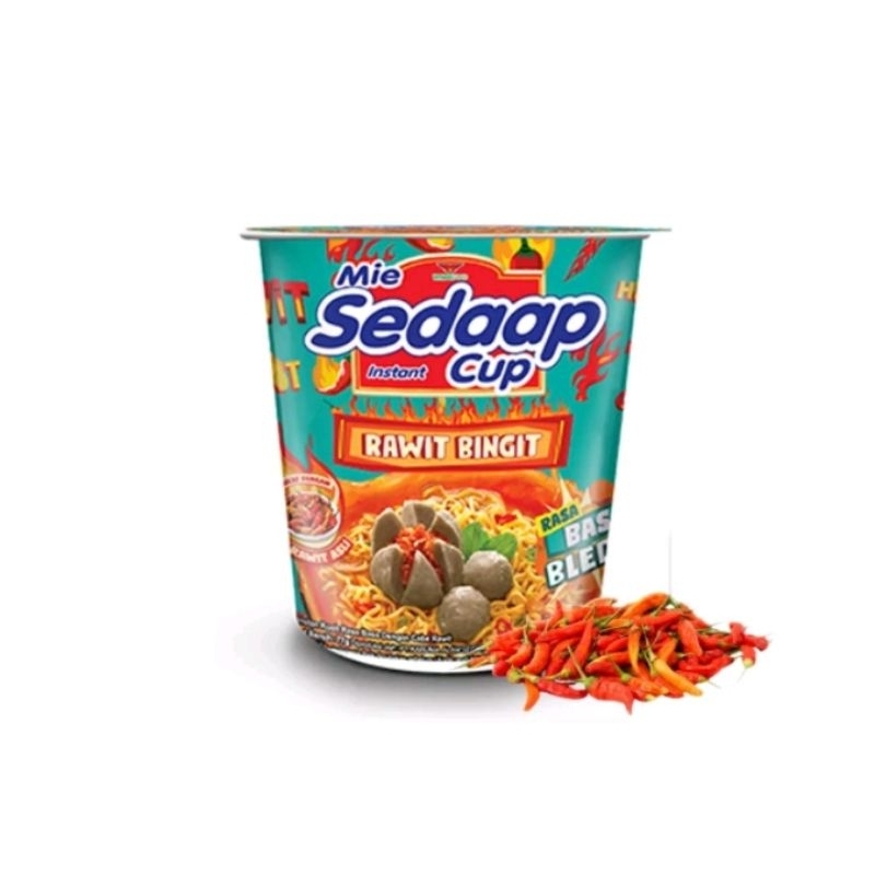 

Mie Sedaap Cup Rawit Bingut Rasa Baso Bledug